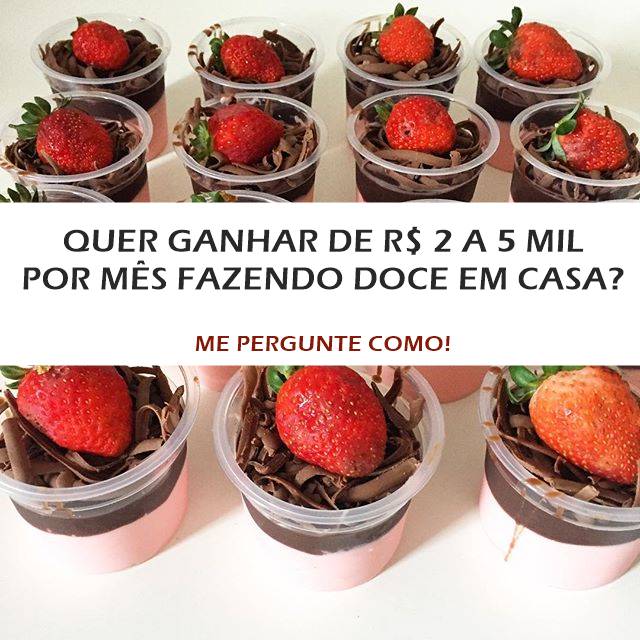 Curso Doce Gourmet, Trabalhar e Lucrar com Chocolate Gourmet